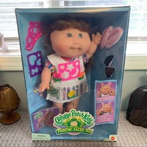 NIB Vintage 1996 Mattel Cabbage Patch Kids Paintin Faces Rare